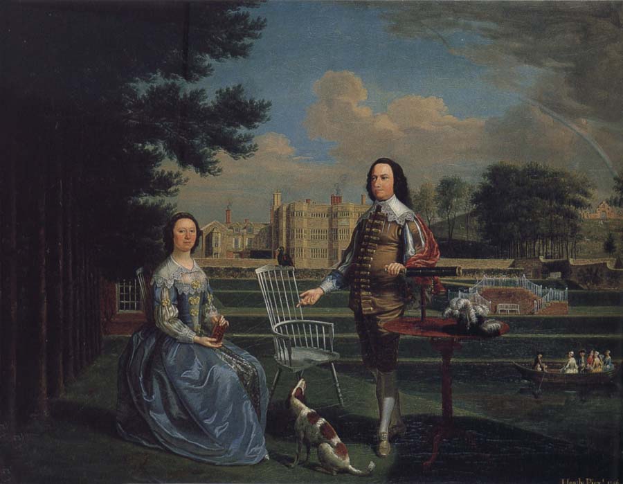 Sir Roger and Lady Bradshaigh of Haigh Hall,Landscaskire